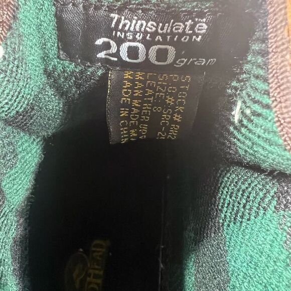 Red head leather duck boots flannel lined warm boots Mens 8 - Picture 3 of 8